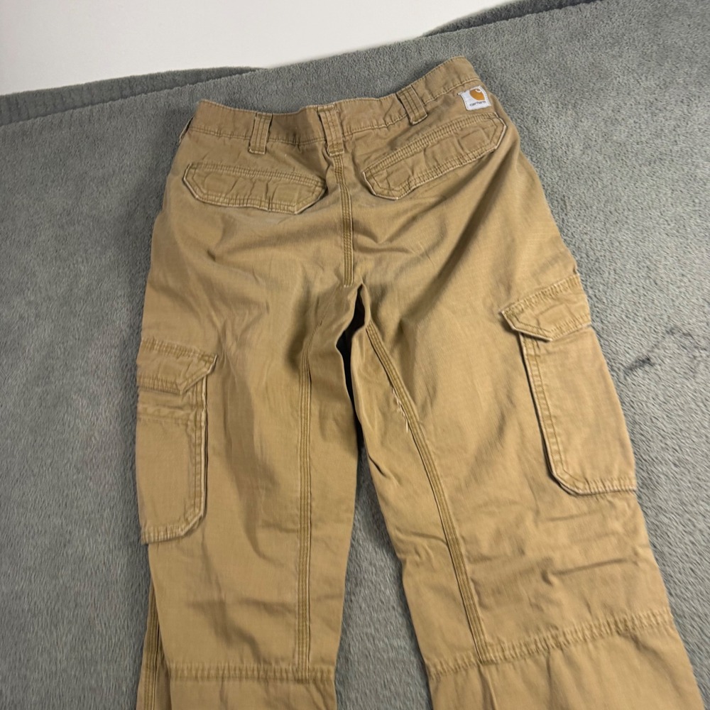 Carhartt Relaxed Fit Ripstop Cargo Pants Tan Khaki Mens 32x34 Workwear Utility